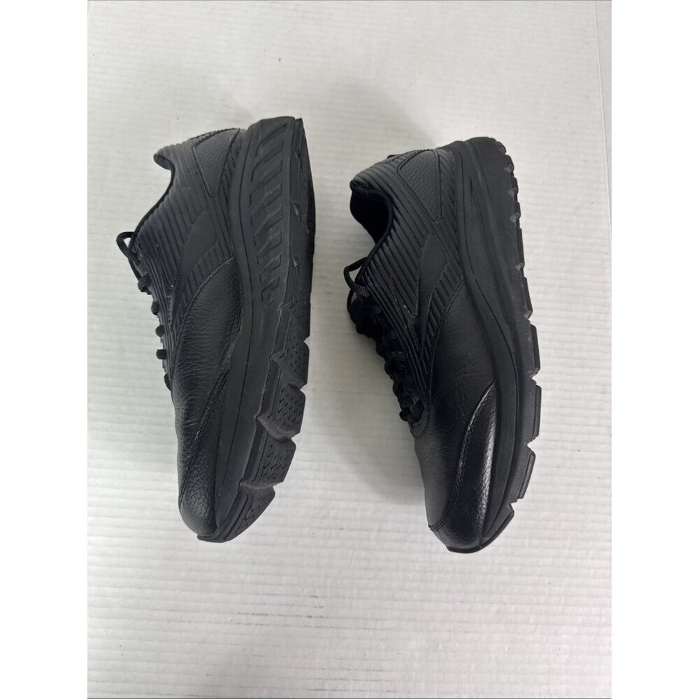 Brooks Women's 10M Walking Addiction Sneaker Shoes‎ Black Leather EUC - Picture 11 of 16